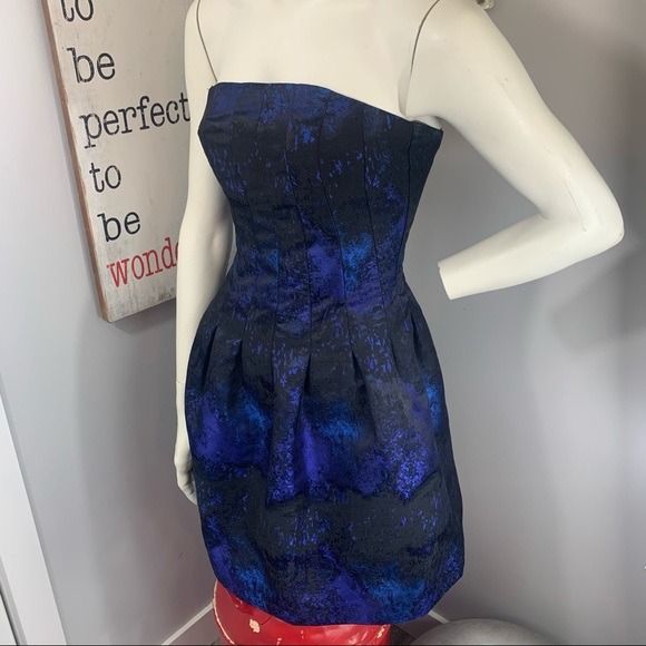 H&M strapless jacquard flare cocktail dress - Picture 6 of 15